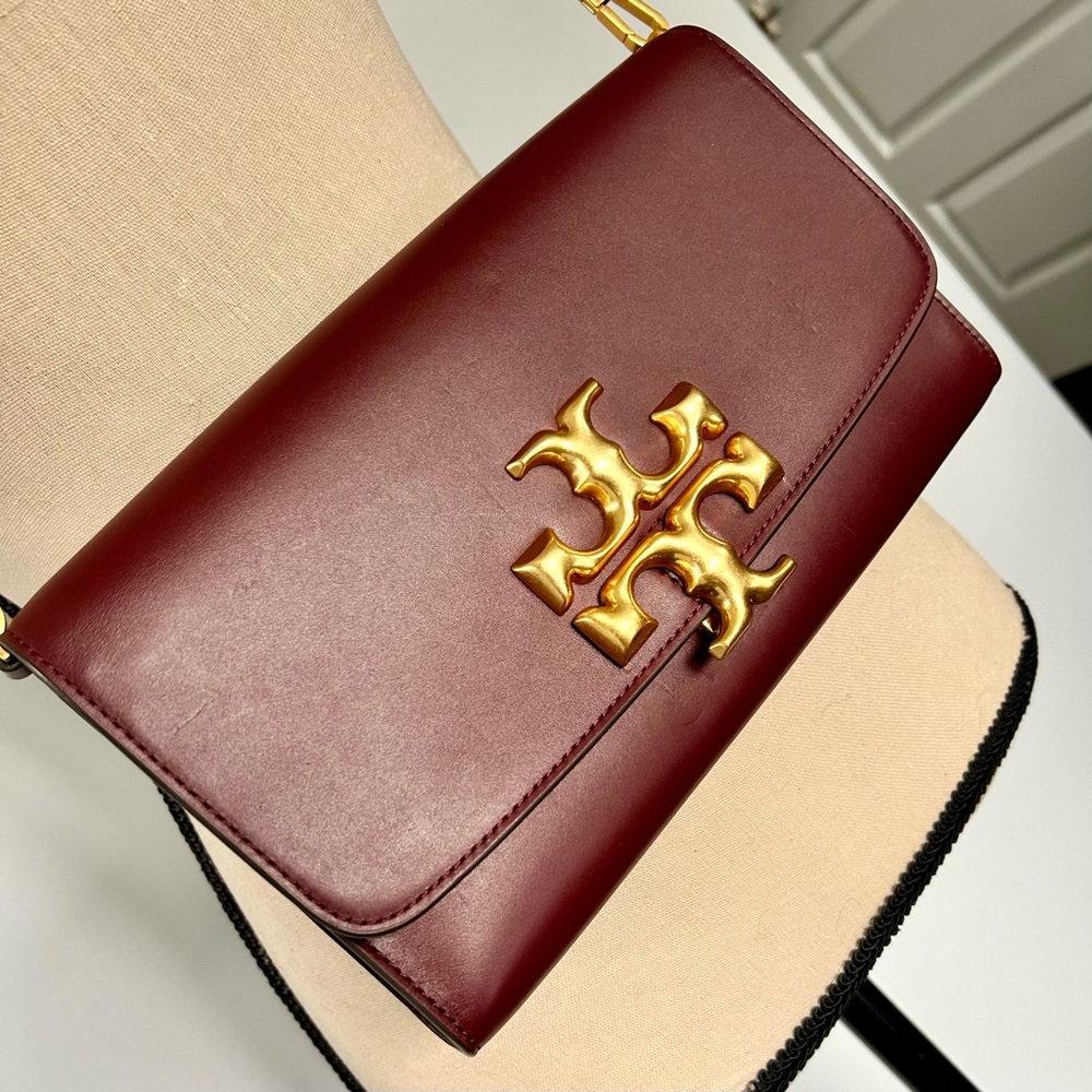 Tory Burch Eleanor Clutch in Claret